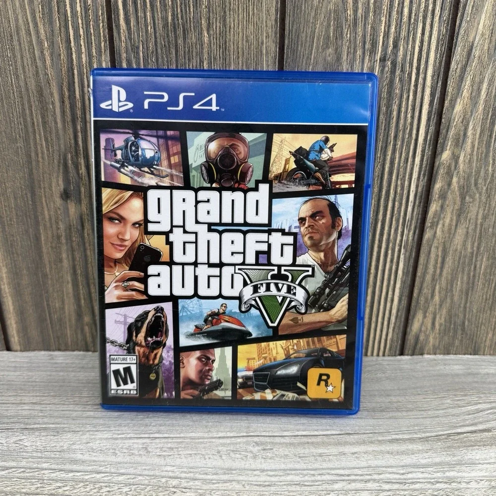 Grand Theft Auto V Standard Edition for PS4 with Map and Manual